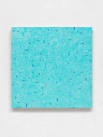 Gregor Hildebrandt, „mäandern ins Blaue“, 2016, Almine Rech