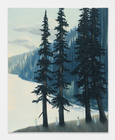 Dan Attoe, Light Water with Fir Trees, 2016 , Peres Projects