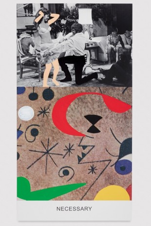 John Baldessari, Miró and Life in General: Necessary, 2016, Marian Goodman Gallery