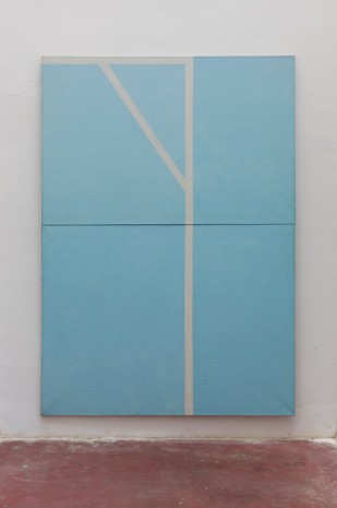 Michael Gross, Blue and white, 1977, Dvir Gallery