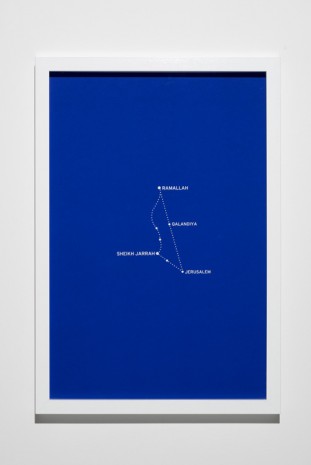 Bouchra Khalili, The Constellations Series, Fig. 3, 2011, Lisson Gallery