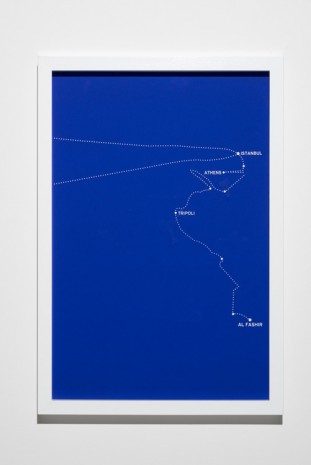 Bouchra Khalili, The Constellations Series, Fig. 8, 2011, Lisson Gallery