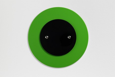 Gerwald Rockenschaub, Green and black acrylic glass, metal screws, washers, 2016, Mehdi Chouakri