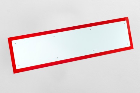 Gerwald Rockenschaub, Red and white acrylic glass, metal screws, washers, 2016, Mehdi Chouakri