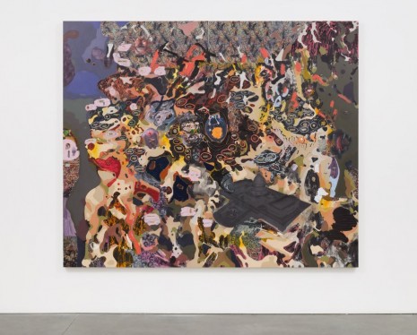 Elliott Hundley, Blacked-out, 2017 , Andrea Rosen Gallery (closed)
