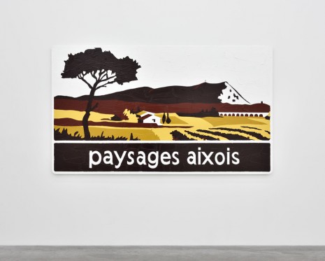 Bertrand Lavier, Paysages aixois, 2015, Almine Rech