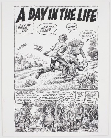 R. Crumb, Self-Loathing Comics #1: A Day in the Life, page 1, 1994, David Zwirner