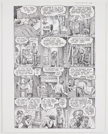 R. Crumb, Self-Loathing Comics #1: A Day in the Life, page 5, 1994, David Zwirner