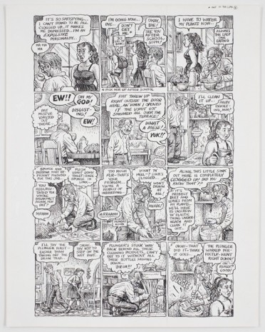 R. Crumb, Self-Loathing Comics #1: A Day in the Life, page 8, 1994, David Zwirner