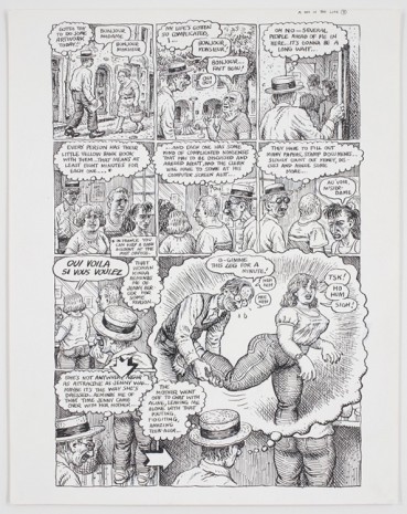 R. Crumb, Self-Loathing Comics #1: A Day in the Life, page 11, 1994, David Zwirner