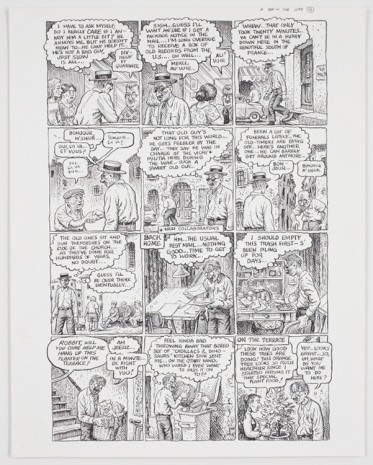 R. Crumb, Self-Loathing Comics #1: A Day in the Life, page 13, 1994, David Zwirner