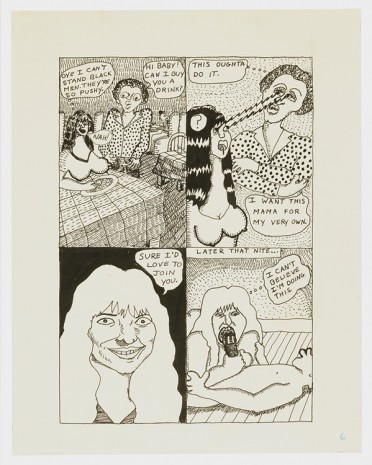 Aline Kominsky-Crumb, Goldie Fanatic Frustation, page 6, 1975, David Zwirner