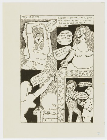 Aline Kominsky-Crumb, Goldie Fanatic Frustation, page 7, 1975, David Zwirner