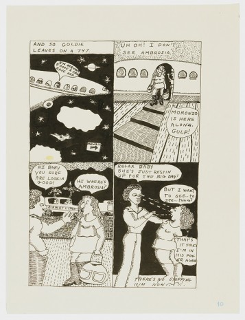 Aline Kominsky-Crumb, Goldie Fanatic Frustation, page 10, 1975, David Zwirner