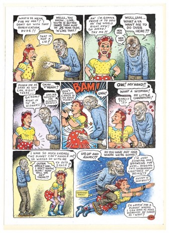 Aline Kominsky-Crumb and R. Crumb, A Love Story: 35 Years in the Harness Together!, page 2, 2007, David Zwirner