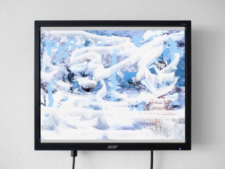 Petra Cortright, Winter in Mountain[0] 5d_painted_version_with_transparency_strips, 2017, 1301PE