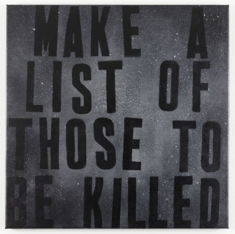 Mark Flood, Constellation (Make a List), 2011, Peres Projects