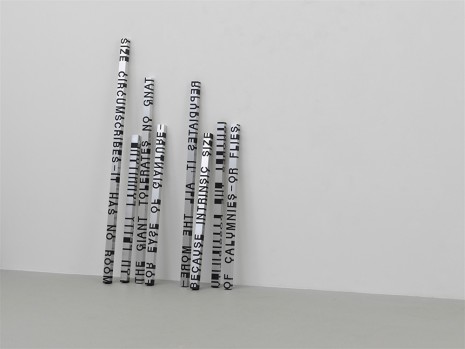 Roni Horn, When Dickinson Shut Her Eyes: NO. 641 SIZE CIRCUMSCRIBES-IT HAS NO ROOM, 1993 / 2008, Hauser & Wirth