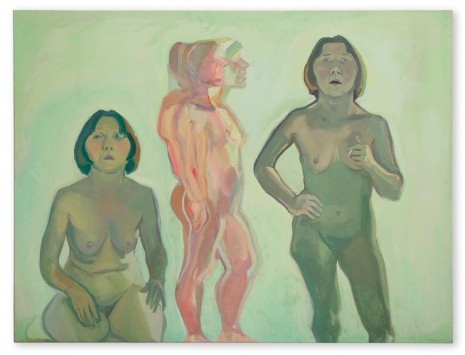 Maria Lassnig, Dreifaches Selbstporträt / New Self (Triple Self-Portrait / New Self), 1972, Hauser & Wirth
