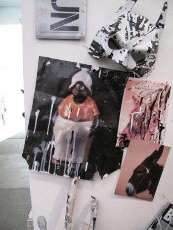 Joyce Pensato, Fuggetabout It I (detail), 2012, Petzel Gallery