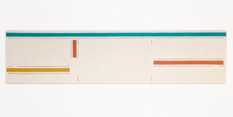 Martin Barré, 79-A-62x262, 1979, galerie frank elbaz