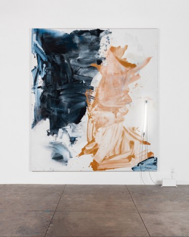 Mary Weatherford, two figures, 2016 , David Kordansky Gallery