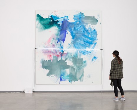 Mary Weatherford, Blue to Blue, 2017 , David Kordansky Gallery