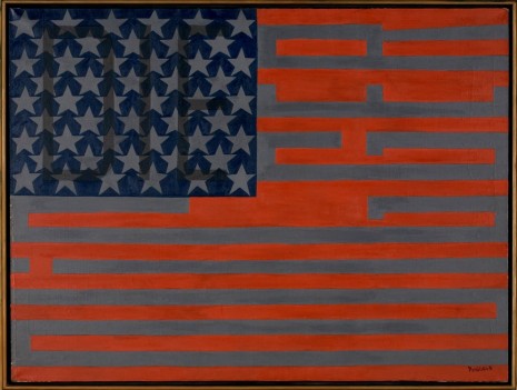 Faith Ringgold, Black Light Series #10 Flag for the Moon: Die Nigger, 1969, Sprüth Magers