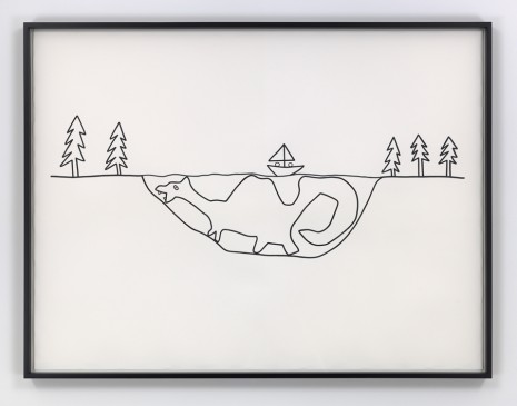Olaf Breuning, Loch Ness, 2017 , Metro Pictures