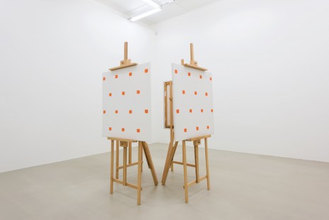 Niele Toroni, Andata E Ritorno (orange), 1991 , Marian Goodman Gallery