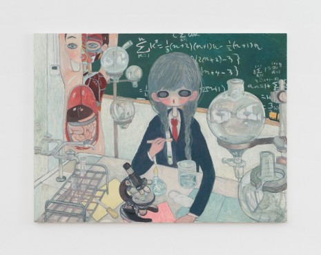 Aya Takano, In the Lab (the Birth of Jelly), 2017, Perrotin