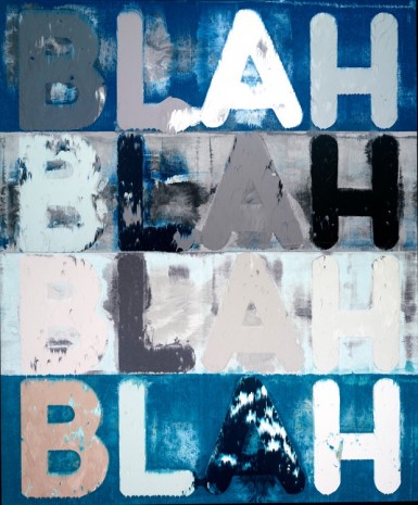 Mel Bochner, Blah, Blah, Blah, 2015, Simon Lee Gallery