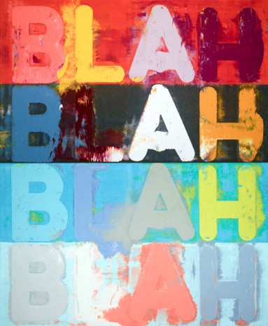 Mel Bochner, Blah, Blah, Blah, 2015 , Simon Lee Gallery