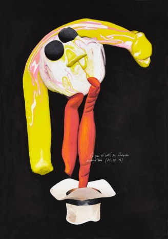 Gilles Barbier, Ce qui est sorti du chapeau aujourd’hui (21.12.2015), 2015, Galerie Georges-Philippe & Nathalie Vallois
