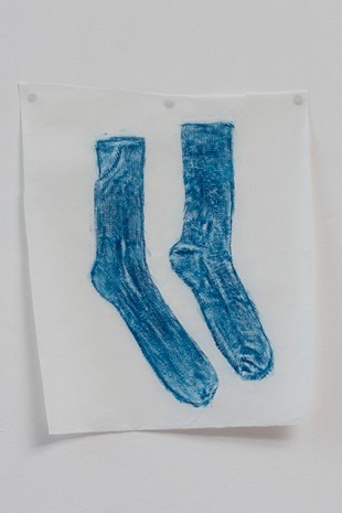 Jennifer Bornstein, Two socks, 2016, Dvir Gallery