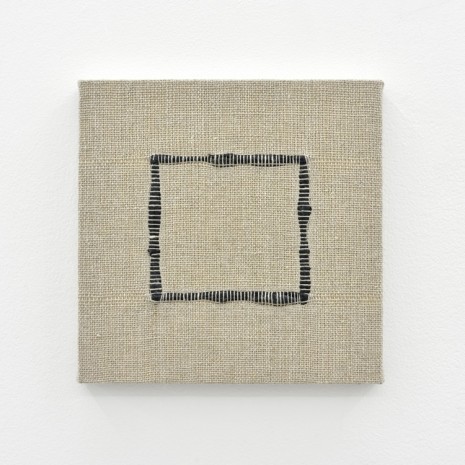 Analia Saban, Composition for Woven Square Outline (Black), 2017, Praz-Delavallade