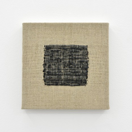 Analia Saban, Composition for Woven Square Solid (Black), 2017, Praz-Delavallade