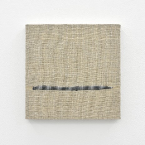 Analia Saban, Composition for Woven Horizon Line (Gray), 2017, Praz-Delavallade
