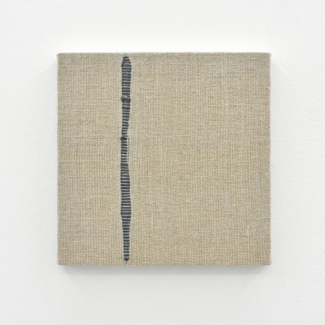 Analia Saban, Composition for Woven Vertical Line (Gray), 2017, Praz-Delavallade