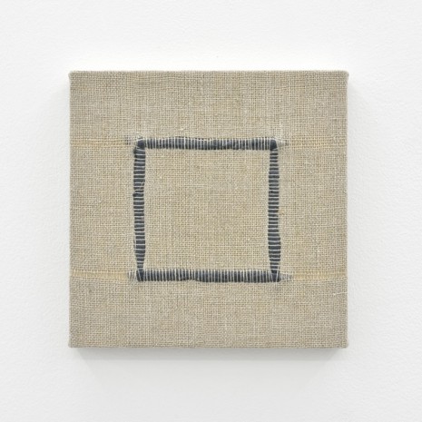 Analia Saban, Composition for Woven Square Outline (Gray), 2017, Praz-Delavallade