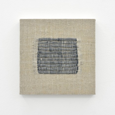 Analia Saban, Composition for Woven Square Solid (Gray), 2017, Praz-Delavallade