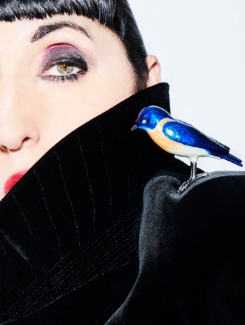 John Baldessari, Mr. Blue Bird on my Shoulder (with Diamonds), 2013, Hauser & Wirth