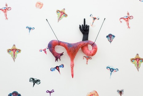 Annette Messager, Utérus doigt d'honneur (Uterus Giving the Finger), 2017 , Marian Goodman Gallery