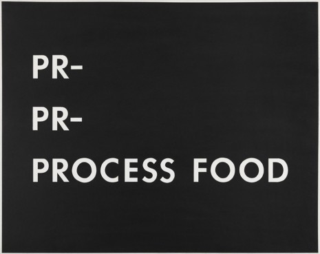 Ed Ruscha, Pr-Pr-Process Food, 1976, Gagosian