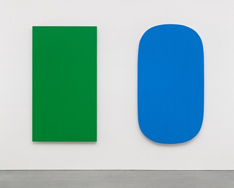 Ellsworth Kelly, Diptych: Green Blue, 2015, Matthew Marks Gallery