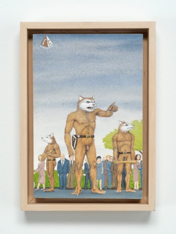 Jim Shaw, Dream Object: Paperback Cover Painting (Werewolves), 2001, Bortolami Gallery