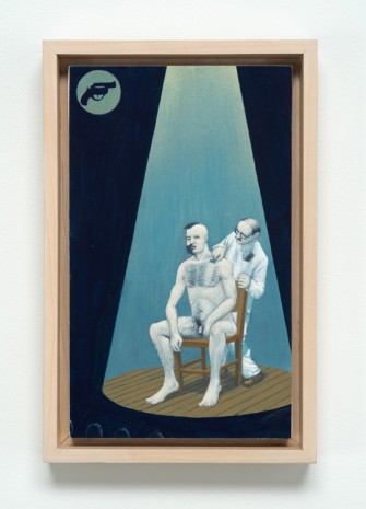 Jim Shaw, Dream Object: Paperback Cover Painting (Man being Shaved), 2001, Bortolami Gallery