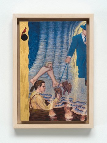 Jim Shaw, Dream Object: Paperback Cover Painting (On the Road to Rochester) I was driving up hill, 1999 , Bortolami Gallery