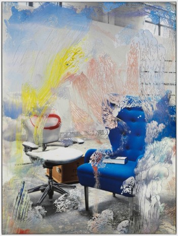 Urs Fischer, Blue Chair, 2017 , Gagosian
