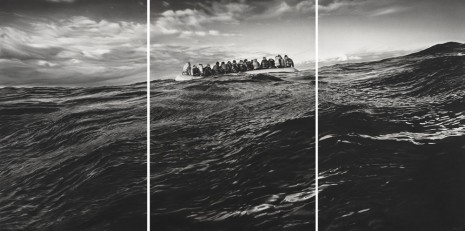 Robert Longo, Untitled (Raft at Sea), 2016 - 2017, Metro Pictures